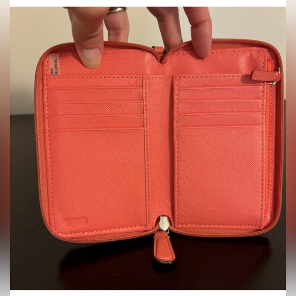 Coach Campbell Coral Turnlock Wallet Wristlet - Picture 7 of 8
